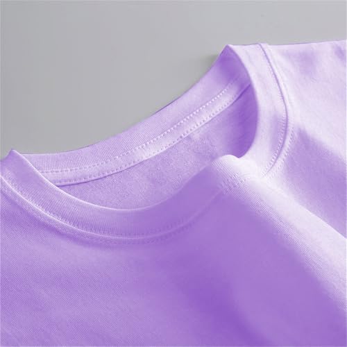 Boys Girls Long Sleeve Shirt Soft Cotton Tees Kids Solid Basic Crewneck T-Shirts Top Teens Boys Clothing for Teen Girls3