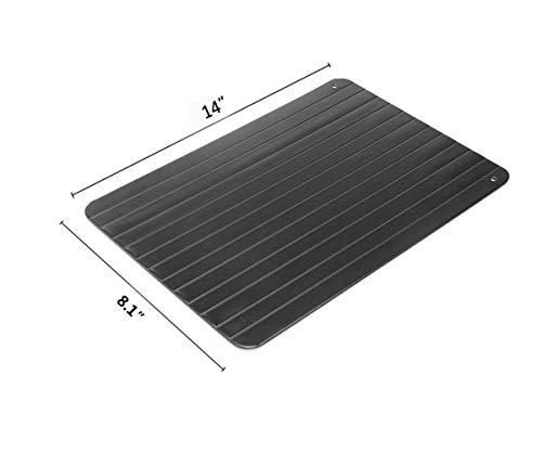 Fast Defrosting Tray for Natural Thawing Frozen Meat, Rapid Thawing Plate & Board for Frozen Meat & Food, Defrosting Mat Thaw Meat Quickly, Eco-friendly, No Electricity, No Chemicals, No Microwave