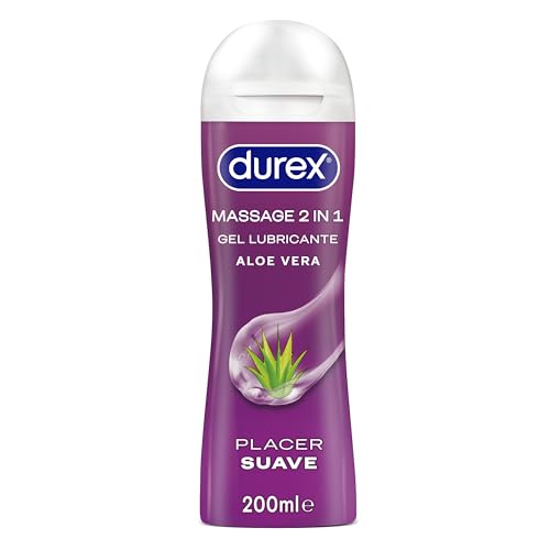 Durex Gel Lubricante Massage 2 En 1 Gel De Masaje Y Lubricante Íntimo Con Aloe Vera - 200 Ml