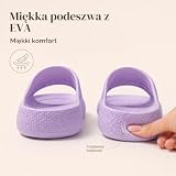 JOMIX Letnie kapcie damskie z pianki EVA, idealne do morza, basenu i użytku domowego, Fioletowy, 39 EU