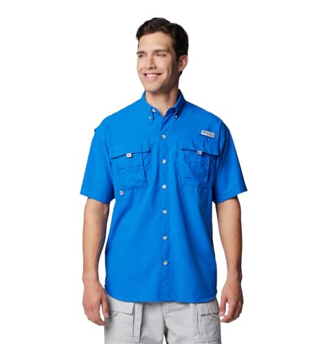 Image of Columbia Men Omni-Shade Bahama II Hiking and Trekking Short Sleeve Shirt