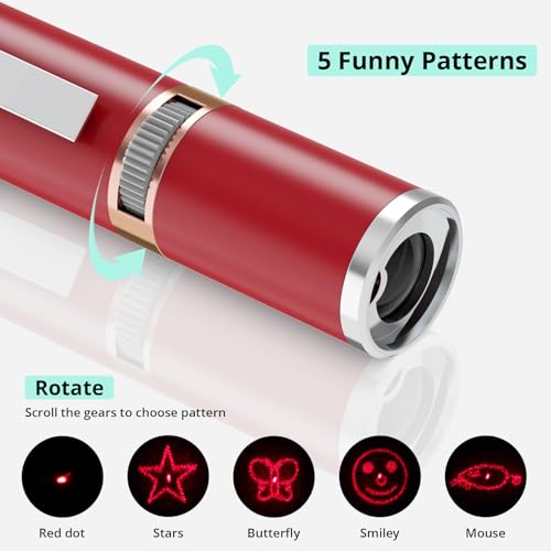 image for TBTeek Cat Toys for Indoor Cats, 2 Pieces, Rechargeable, 7 Adjustable 