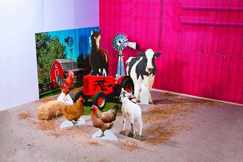 Fun Express 42" x 65" Holstein Friesian Cow Cardboard Cutout Stand-Up - Black & White Cow Decoration for Birthdays School Events Parties Work Special Occasions - Celebrations & Photo Booths - 1 Piece