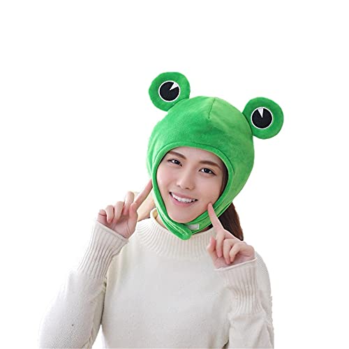 Yanmcxly Funny Dress Up Hat Cute Frog Headgear Cosplay Party Costume Headgear