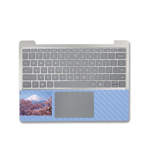 Image of MightySkins Carbon Fiber Skin Compatible with Microsoft Surface Laptop Go 3 (2023) Full Wrap Kit - Fuji | Protective, Durable Textured Carbon Fiber Finish | Made in The USA