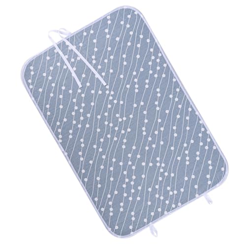 HOMSFOU Esterilla Aislante Térmica para Planchado Portátil, Alfombrilla de Planchado de Algodón 100% Gruesa, Tamaño Medio 48x72 Cm, Resistente a Altas Temperaturas para Uso Doméstico