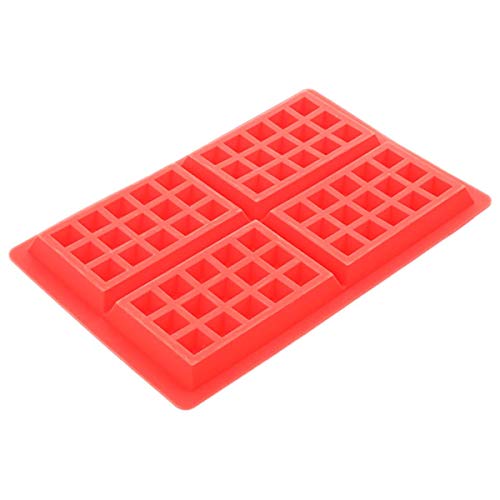 Forma Molde Retangular De Silicone Para Waffles