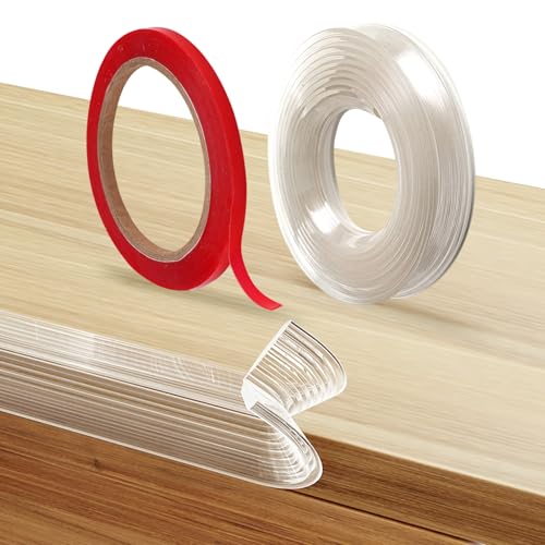 Bande de Protection Bords En Silicone Transparente Autocollante - 3 Mètres