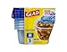 Glad GladWare Soup & Salad Food Storage Containers - Medium Rectangle - Meal Container Holds up to 24 Ounces of Food - Lock Tight Seal, 5 Count