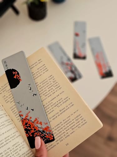 Image of 3D Anime Warrior Bookmark Set (Set of 3) - Demon Slayer Inspired | Stylish Matte Finish | Perfect Gift for Manga & Anime Fans (Cherry Blossom)