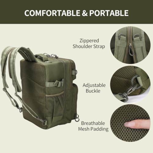 Image of Fishing Backpack with Rod Holder, Fishing Tackle Bag