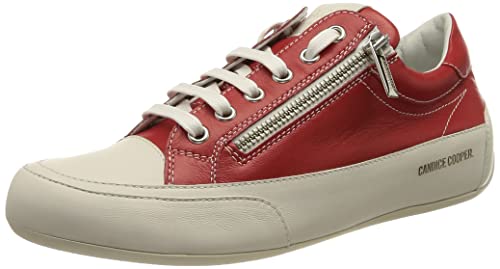 Derbys Candice Cooper Rock Deluxe Zip pour femme en cuir véritable