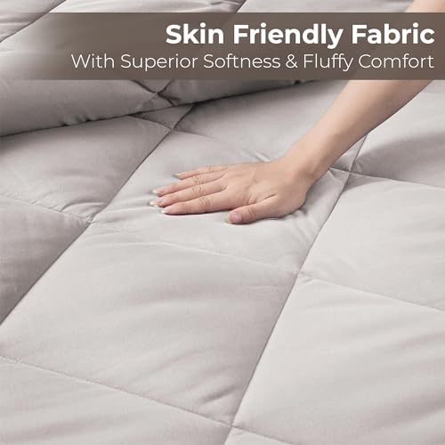 Image of Story@Home Reversible Comforter Single Bed 220 GSM Microfiber Reversible Blankets for Winter /Quilt /Duvets for Single Bed Comforter (90X60 Inches, Mocha & Vanilla)
