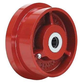 4 15/16 in Wheel Dia,Single-Flange Track Wheel, 1500 Lb Load Rating,2041004560