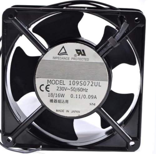 109S072UL SANYO 230V 120mm Cooling fan - 18/16W 12038 2-Wire Aluminum Frame AC Cooling fan