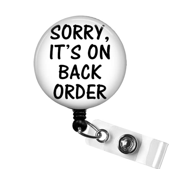 Funny Badge Reel For Nurses & Doctors - Retractable ID Holder With Alligator Clip, Black Glitter - View #4