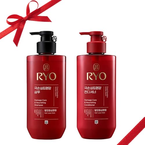 Ryo Hair Damage Care & Nourishing Shampoo & Conditioner Set | Kor...