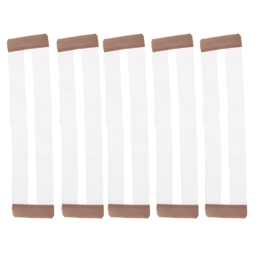 Tuoservo 5pcs Clear Invisible Bra Extender Bra Strap Brassiere Elastic Back Extension, Skin Color,