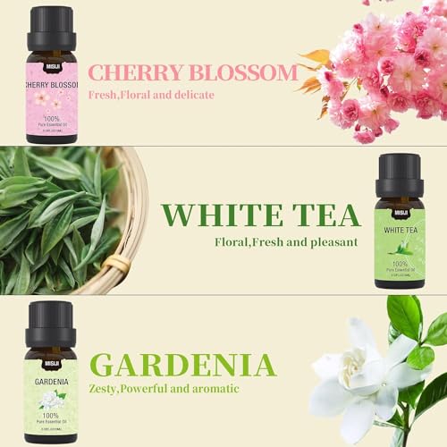 MISIJI Floral Essential Oil Set, Aromatherapy for Diffuser, for Candle 6 * 10ML - Image 4