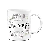 💟Geschenkidee: Ideales Geschenk für schwangere Frauen zur schwangerschaft. Schenken Sie jetzt der werdenden Mutter diese tolle Tasse um die tolle Neuigkeiten hinaus in die Welt zu tragen.