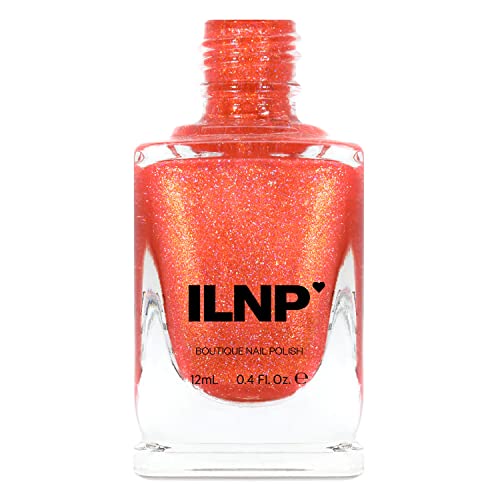 Image of ILNP On Location - Orange Coral Holographic Nail Polish