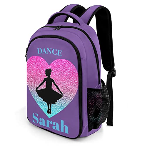 Personalized Love Ballet Dance Backpack Multifunctional Waterproof Laptop Bag for Travel Gift2