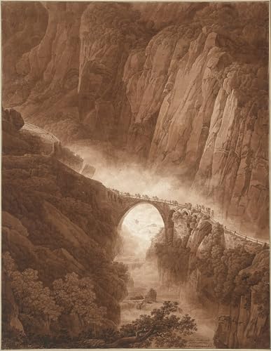 Poster Le Pont du Diable Peter Birmann grand format 60x90cm salon