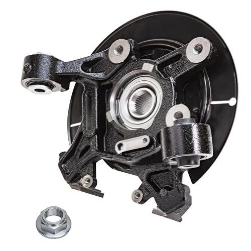 Image of Detroit Axle - Rear Left Steering Knuckle Wheel Hub Bearing CV Axle