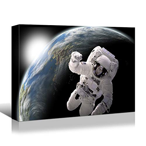 Denozer - NASA Astronaut in Space Overlooking Planet Earth Educational and...