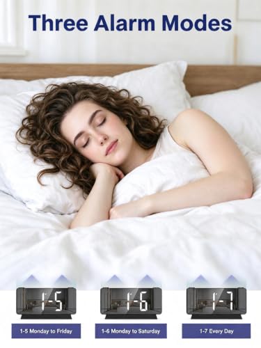 ChayWillow Dual Projection LED Alarm Clock with Temperature Display - image 6