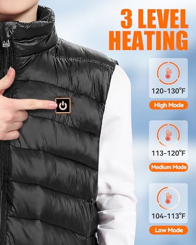 Kids Heated Vest - Boys and Girls Lightweight Heating Vest Jacket Coat With Battery Pack Heated Clothing for Skiing3