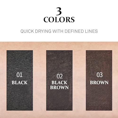 COSNORI Superproof Brush Eyeliner 01 Black - Delineador Líquido miniatura 4
