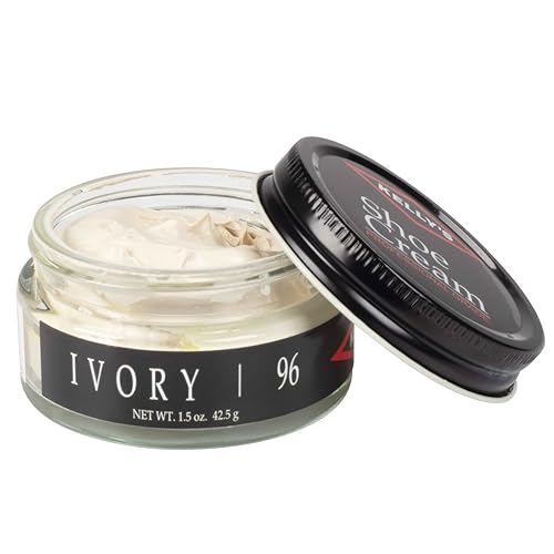Kelly's Ivory Shoe Polish 1.5 oz - Professional Leather Shoe Cream
