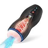 Automatic Masterebastorfor Men Heating Tight Sleeve Hands Free, Male Masterburbatar Portable Soft Sucking Viboators Massagers Male Masterburtors 3D Pocket Puzzy Realistic Underwear
