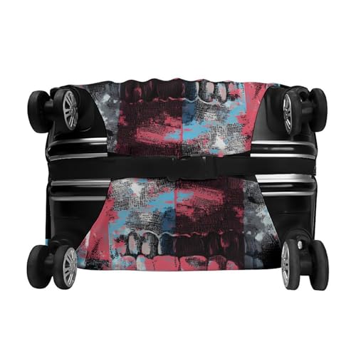 3d Skull U.S.A. Flag Luggage Covers Washable Travel Suitcase Cover Elastic Baggage Protector 6