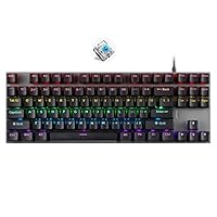 Amazon | ゲーミング キーボード 87 キー メカニカル シャフト