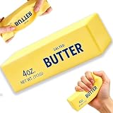 Butter Squishy,Squeeze Toys,2026 New Soft Novelty Toy,Realistic Butter Stick Fidget, Slow Rising Soft Stress Toy for Adults Stress Relief & Anxiety Relief (Butter-1PCS)