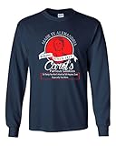 Long Sleeve Adult T-Shirt Carol's Cookie Made in Alexandria Since 2015 Bake TV Parody DT (Medium, Navy Blue)