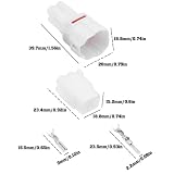 OTOTEC 2 zestawy naprawcze 4-pinowych wtyczek złącza 6188-0004, 6180-4771 kompatybilne z Sumitomo MT090 Automotive Motorcycle