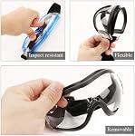 Lunettes de sécurité pour enfants Gants de protection pour enfants Science Experiment Lab Protection des yeux Verre anti-fog résistant aux balistiques
