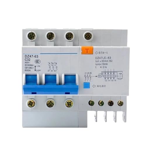 Disjoncteur domestique 4.5ka interrupteur air protection fuite 2P