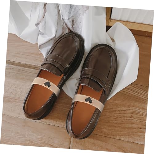 LIFKOME 1Pair Decorative Ankle Straps for Flat Shoes Elastic Loose Shoe Straps for Prevents Slipping Easy to Wear Enhances Glamour and Comfort Every Step4