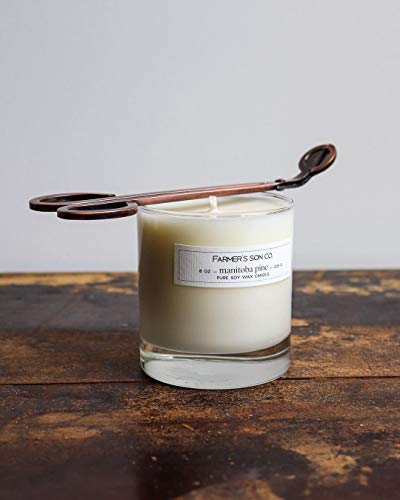 Vifoulal Kerzendochtschneider, Kerzenschneider Dochtschneider, Scherenwerkzeug aus poliertem Edelstahl, Öllampe Kerzenzubehör für Duftkerzenliebhaber (Bronze) - Image 8