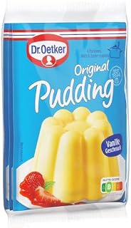 Dr. Oetker Original Pudding Vanille-Geschmack: Puddingpulver zur Zubereitung eines leckeren Desserts mit Vanille Aroma, 22er Pack