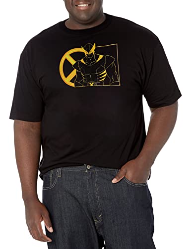 Wolverine T-Shirt Homme Marvel Lineart motif graphique épuré et minimaliste