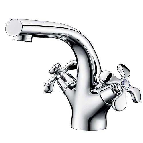 Robinet Melangeur Lavabo Vasque Salle de Bain Chrome Sanlingo