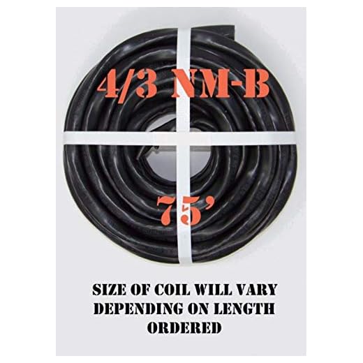 4/3 NM-B x 75' Non-Metallic Electrical Cable
