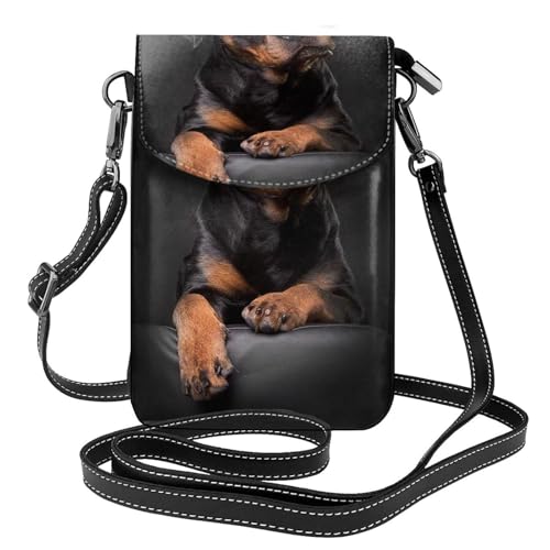 Sac bandoulière Rottweiler compact avec portefeuille intégré pour cartes