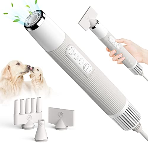 LIVEKEY Dog Dryer, Portable Professional Pet Dog Blow Dryer, High Velocity Pet Dog Dryer for Household Travel Camping…