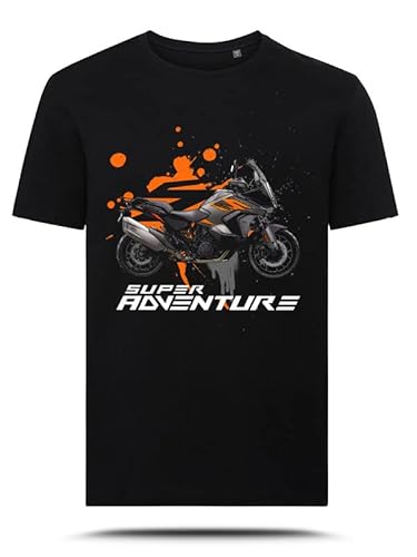 AZgraphishop T-shirt avec logo 1290 Super Adventure S 2021 On Black Splatter Style TS-KT-006, Noir , XXL Cover
